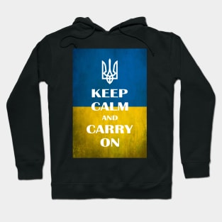 Keep calm and carry on Ukraine Hoodie